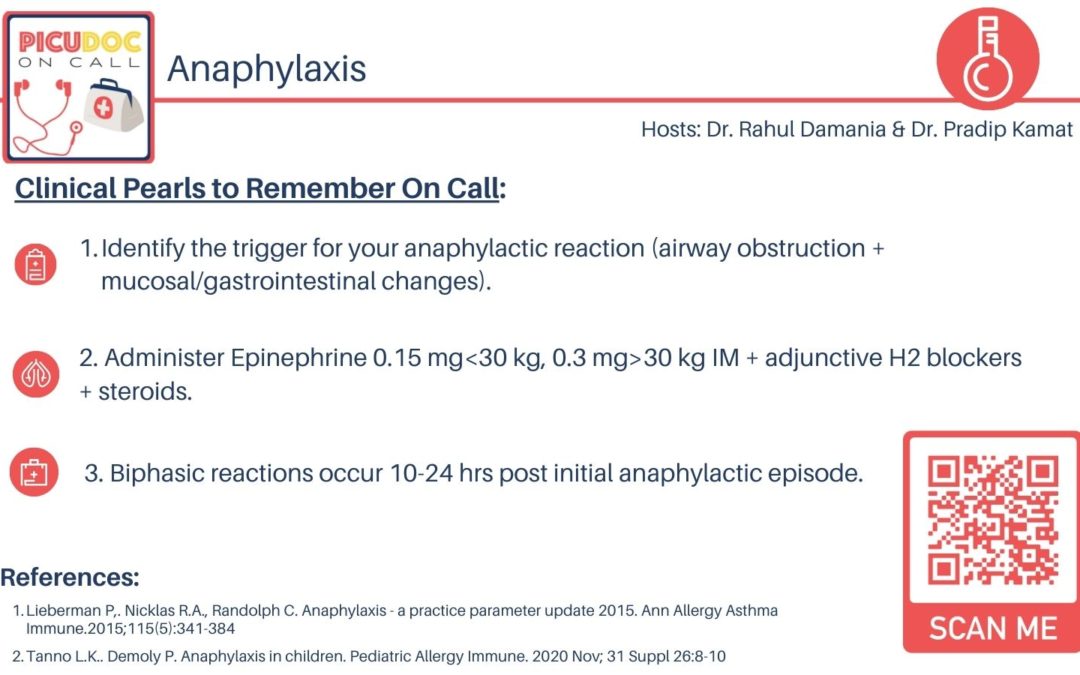 Treating Anaphylaxis in the PICU