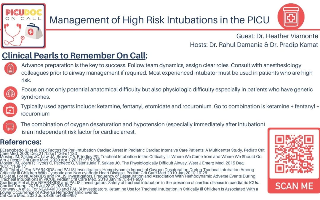 Management of High Risk Intubations in the PICU