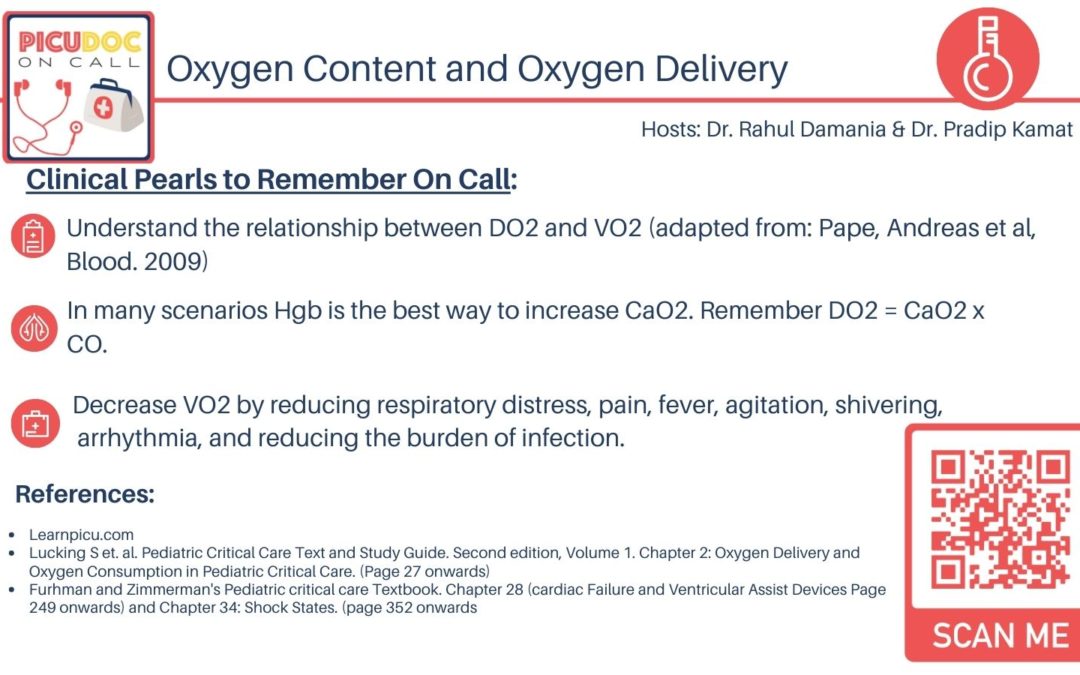 Oxygen Content and Oxygen Delivery