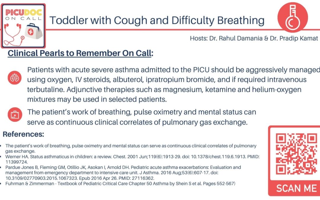 Toddler with Cough and Difficulty Breathing