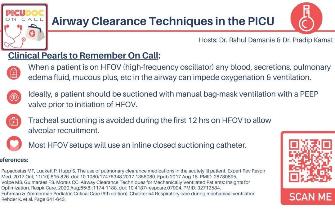 Airway Clearance Techniques in the PICU