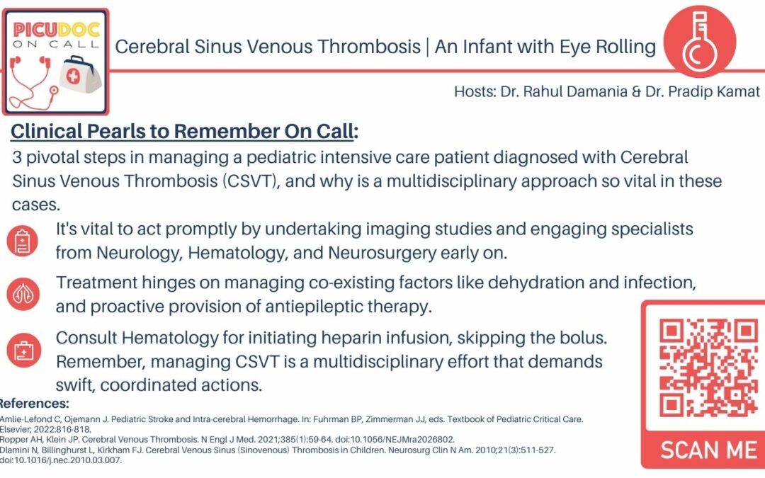 Cerebral Sinus Venous Thrombosis | An Infant with Eye Rolling
