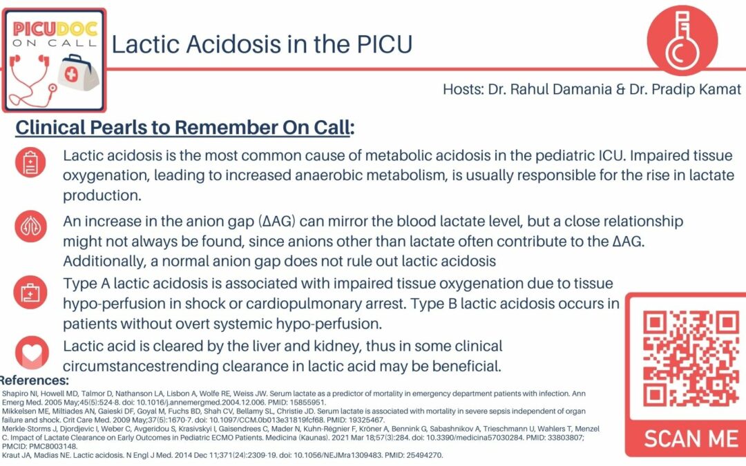 75: Lactic Acidosis in the PICU