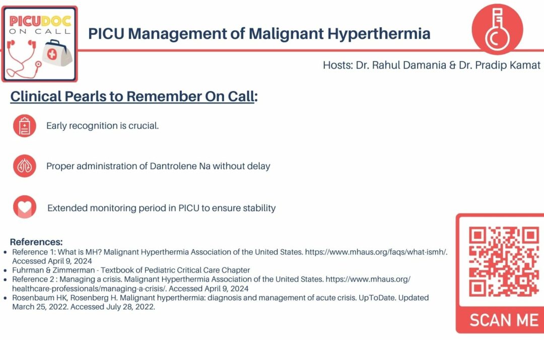 PICU Management of Malignant Hyperthermia